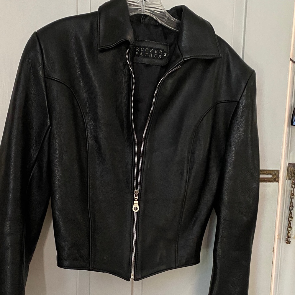 Women's Black Leather Jacket